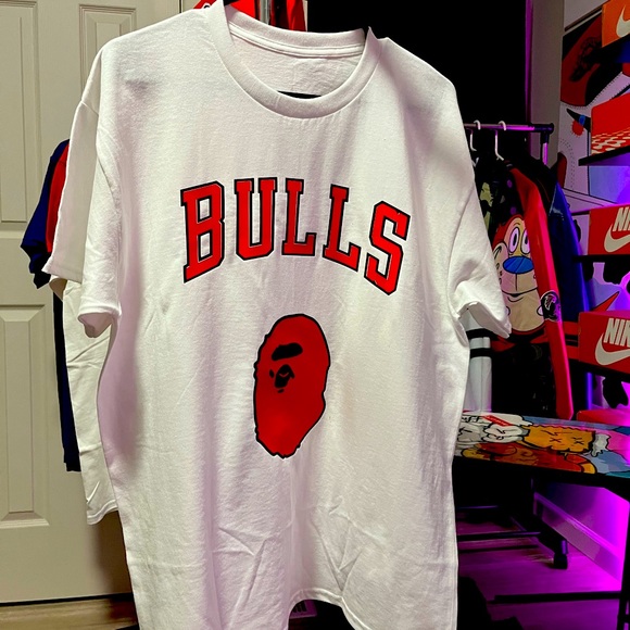 Custom bulls aape shirt - Picture 3 of 4